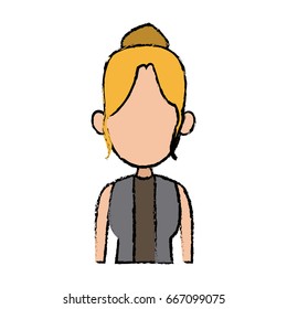 portrait female woman avatar people