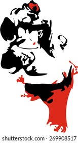 Portrait of flamenco dancer