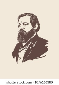 Portrait Of Friedrich Engels