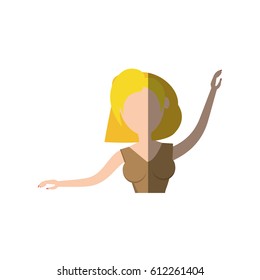 portrait girl celebration gesture