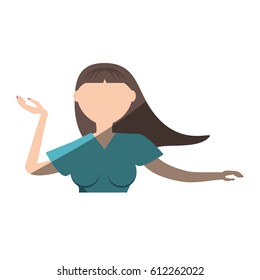 portrait girl celebration gesture