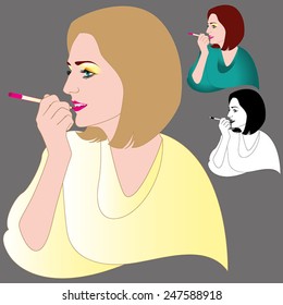 portrait of a girl with makeup