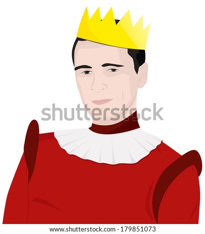 Portrait of a good-natured man in the crown
