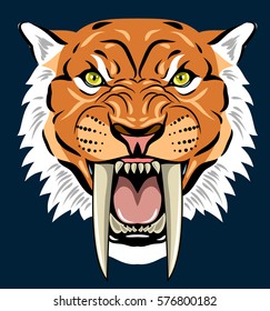 Portrait of a grin, the saber-toothed tiger