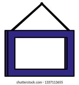 portrait hanging isolated icon