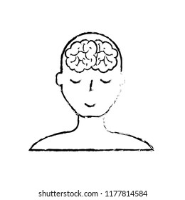 portrait human character mental brain wellness