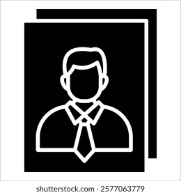 Portrait Icon Element For Design