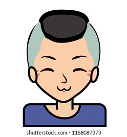 portrait icon, face. on white background, vector.