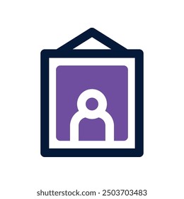 portrait icon. vector dual tone icon for your website, mobile, presentation, and logo design.
