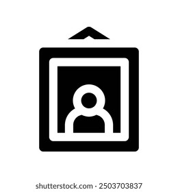 portrait icon. vector glyph icon for your website, mobile, presentation, and logo design.