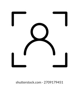 Ilustración de diseño de símbolo de Vector de icono de retrato
