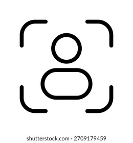 Portrait Icon Vector Symbol Design Illustration