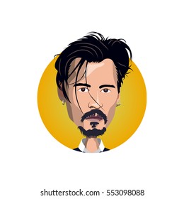 Portrait Of Johnny Depp Icon