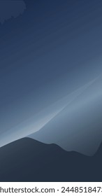 Portrait Landscape of Mountain Sky Vector