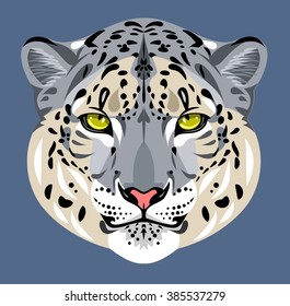 Portrait of leopard muzzle