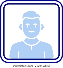 Design de ícone de vetor de Linha Retrato