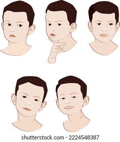 portrait of little boys, Close up of kid's face