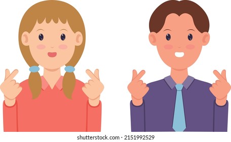 portrait of male and female employees