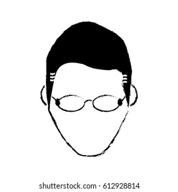 portrait male with glasses image