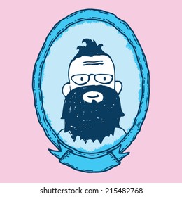 portrait of man with beard