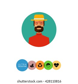 Portrait of man with beard