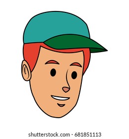 portrait man delivery face character person