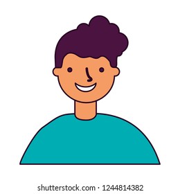 portrait man on white background