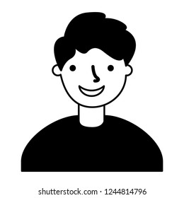 portrait man on white background