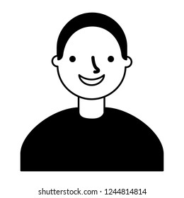 portrait man on white background