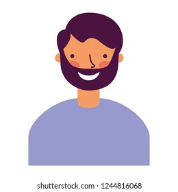 portrait man on white background