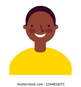 portrait man on white background