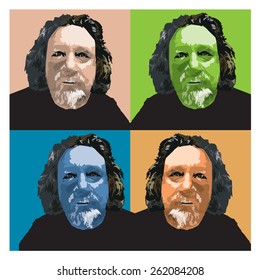 Portrait of a man. Vector illustration.