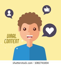 portrait man viral content internet