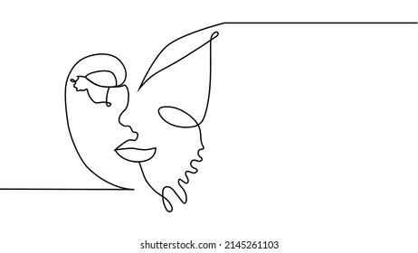 Portrait minimalistic style. Half of the face is female, half of the face is a butterfly wing. Beauty concept. lashes follow contour of butterfly's wing. The woman inside