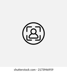 Portrait mode icon sign vector,Symbol, logo illustration for web and mobile