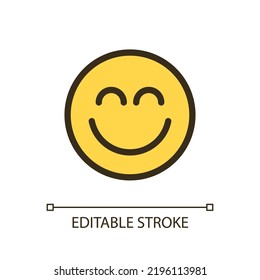 Portrait mode pixel perfect RGB color ui icon. Photo editor instrument. Retouch. Simple filled line element. GUI, UX design for mobile app. Vector isolated pictogram. Editable stroke. Arial font used