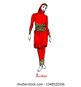 red burkini