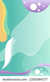 portrait mystical fantasy flowers gradient colors background illustration. Great images for wall art posters, greeting cards or book covers