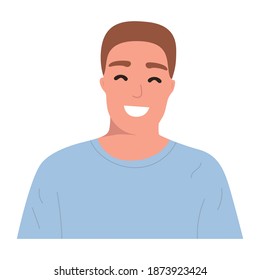 Portrait of a nice neat guy with red hair, smiling. Isolated on white background, mock up for website, advertising