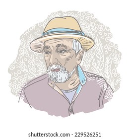 Portrait of old man