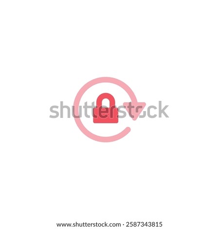 Portrait orientation lock icon isolated on white background. Access symbol modern, simple, vector, icon for website design, mobile app, ui. Vector Illustration