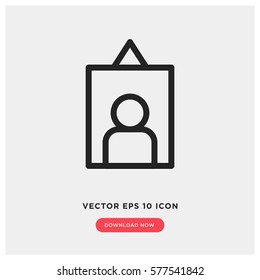 Portrait picture vector icon