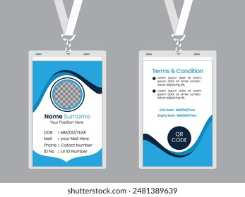 portrait professional Corporate ID Card Template Design.