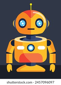 portrait of a robot. technology,