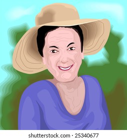  Portrait of a senior lady	
