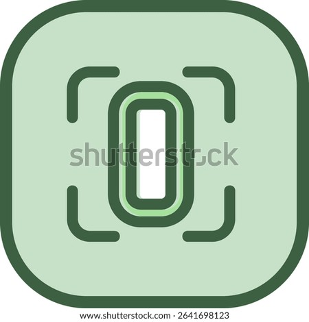 Portrait setting Line vector Icon Design