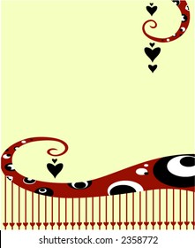 Portrait size Valentine's Day background.
