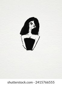 portrait sketches illustration woman art