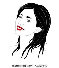 Portrait of smiling asian.