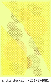 retrato de color suave fondo abstracto con puntos, círculos amarillos y gradaciones marrones